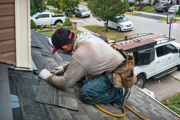 Professional Gutter Repair And Installation technician working in Summerdale, PA